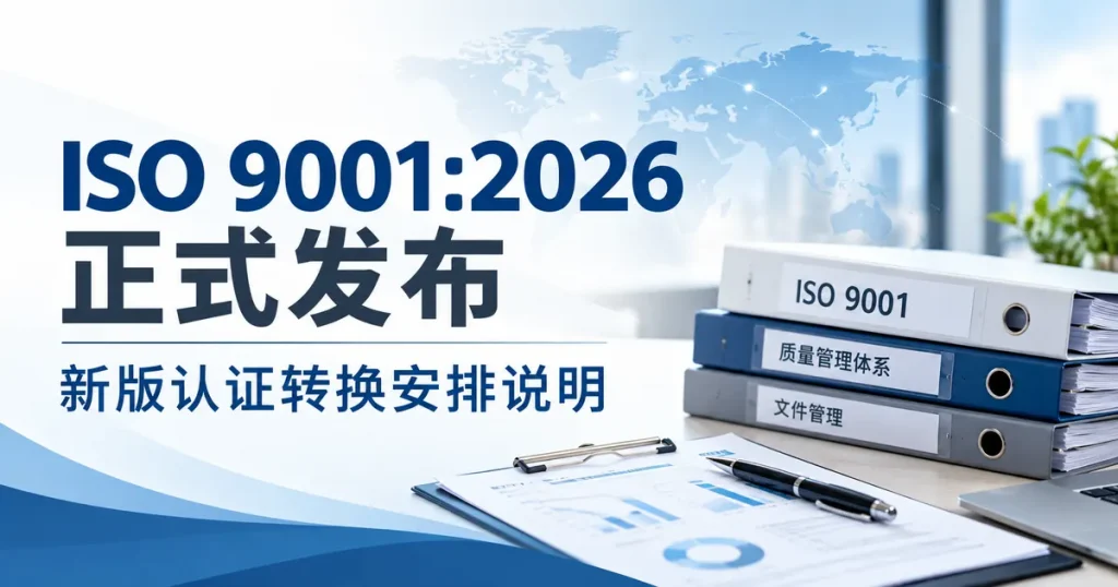 ISO 9001:2026正式发布与新版认证转换安排
